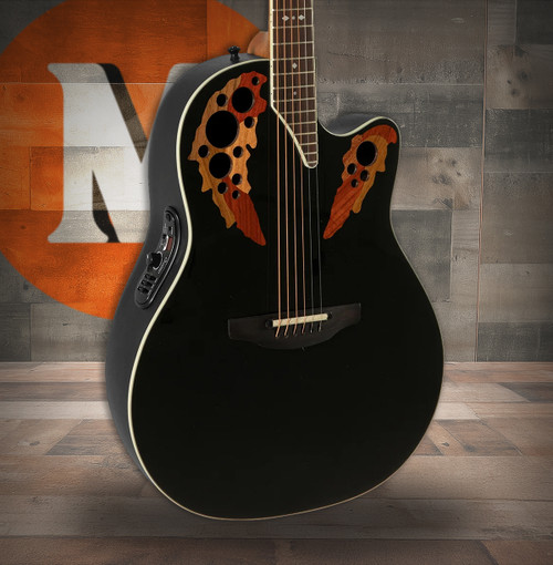 Ovation Pro Series Standard Elite E-Acoustic Guitar 2778AX-5 Black (2778AX-5-G)