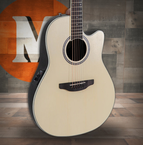 Ovation Applause E-Acoustic Guitar AB24-4S Natural Satin (AB24-4S) | Musician Madness