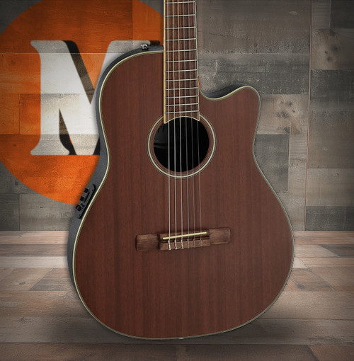 Ovation Applause E-Acoustic Classical Guitar AB24CM-4S Natural Satin Mahogany (AB24CM-4S)