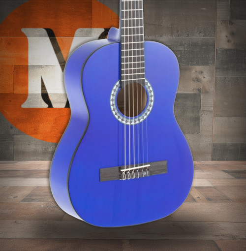 GEWA Basic Classical Guitar 1/2 Transparent Blue (PS510125)