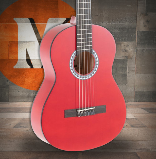 GEWA Basic Classical Guitar 3/4 Transparent Red (PS510143)