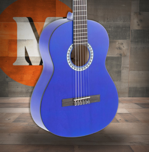 GEWA Basic Classical Guitar 3/4 Transparent Blue (PS510145)