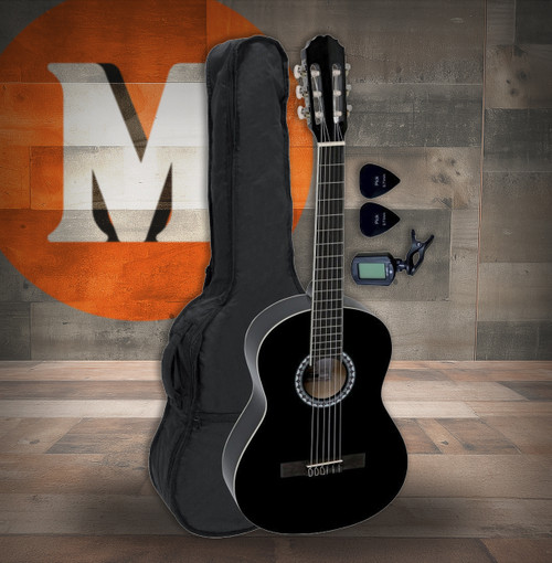 GEWA Basic Classical Guitar Set 4/4 Black (PS510186) | Musician Madness