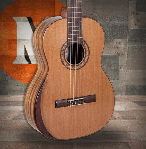 Manuel Rodriguez Academia 40-C Cedar/Zebrano 4/4 Gloss Armrest (40-C)|Musician Madness