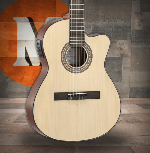 GEWA Caballero Stage by MR Flamenco Guitar with Preamp 4/4, Slim Electric Neck (CA-PM-SE) | Musician Madness