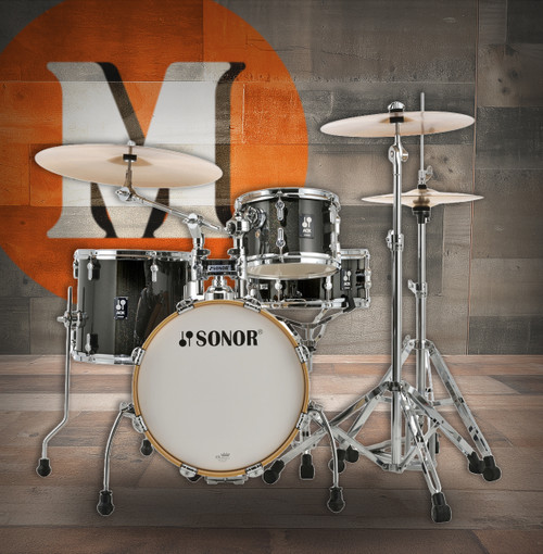 Sonor AQX Jungle Set - Black Midnight Sparkle (AQX-JUNGLEWMBMS)