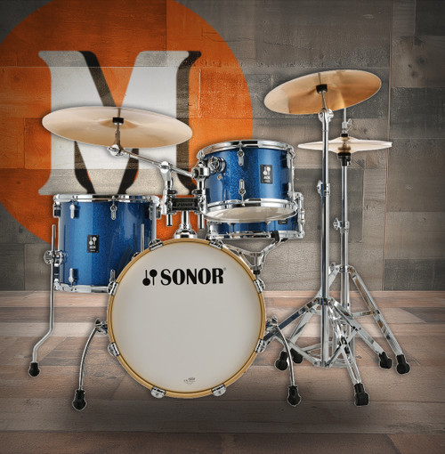 Sonor AQX Jazz Set Blue Ocean Sparkle (AQX-JAZZWMBOS)|Musician Madness