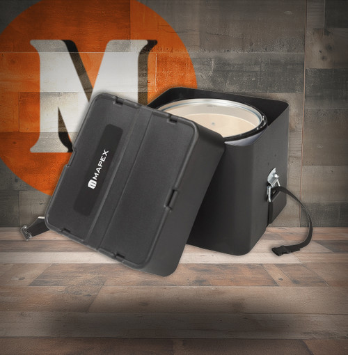 Mapex 14 In. Snare Drum Case Black Molded Plastic Case With Mapex Logo (MPC217) | Musician Madness