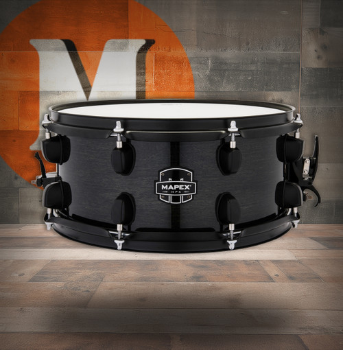 Mapex Mpx 13"X6" Maple/Poplar Hybrid Shell Snare Drum  Trans Midnight Black (MPNMP3600BMB)