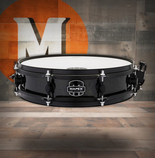 Mapex Mpx 14  In. x3.5 In. Maple/Poplar Hybrid Shell Piccolo Snare Drum  Trans Midnight Black (MPNMP4350BMB) | Musician Madness