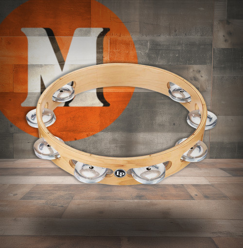Latin Percussion LP Pro 10 Inch Single Row Tambourine - Aluminum (LP380A-AL) | Musician Madness