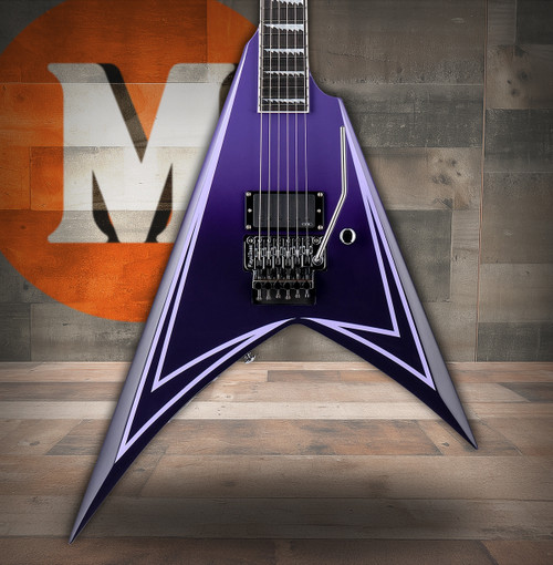 ESP LTD Alexi Hexed Sawtooth - Purple Fade w/ Pinstripes (LALEXIHEXED)|Musician Madness