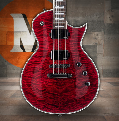 LTD EC-1000 QM - See Thru Blk Cherry Fluence (LEC1000QMSTBC