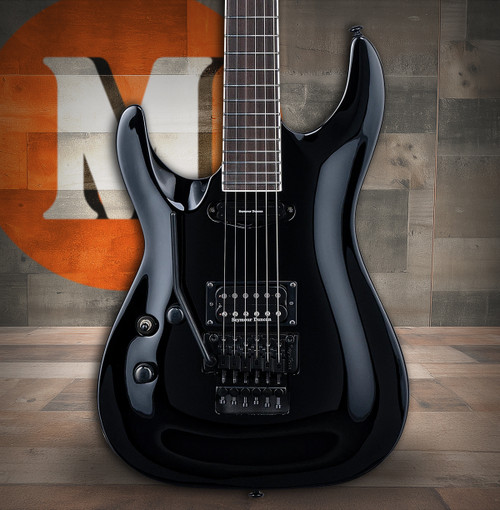 LTD Horizon Custom '87 - Black LH (LHORIZONCTM87BLKLH) | Musician Madness