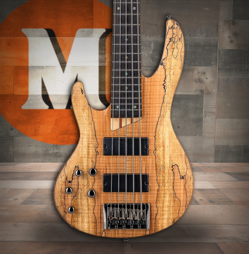LTD B-205SM Spalted Maple - Natural Satin LH (LB205SMNSLH)