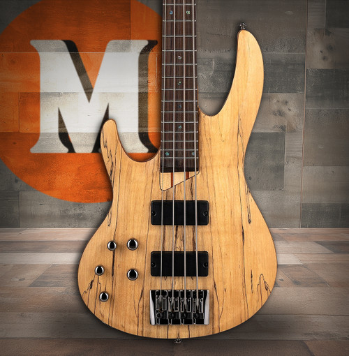 LTD B-204SM Spalted Maple Natural Satin LH (LB204SMNSLH)