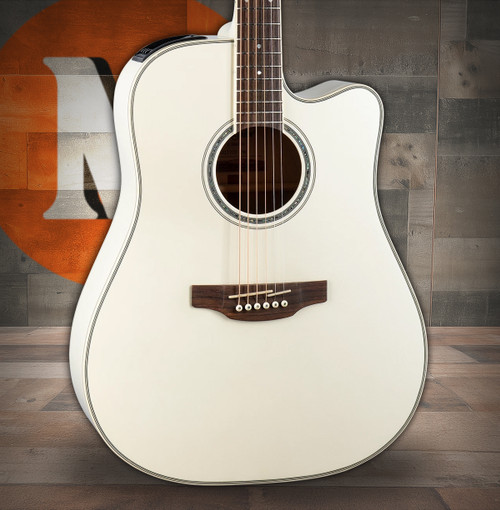 Takamine GD37CE - Gloss Pearl White (TAKGD37CEPW) | Musician Madness