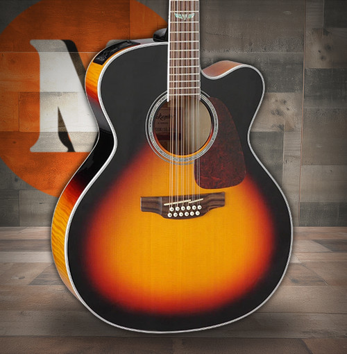 Takamine GJ72CE-12 - Gloss Brown Sunburst (TAKGJ72CE12BSB)