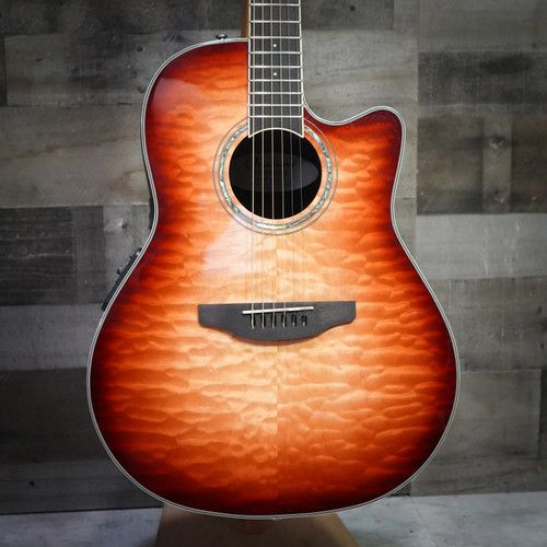 Used Ovation Celebrity Traditional Plus E-Acoustic Guitar CS24X-7C Cognac Burst Gloss (CS24X-7C-G)