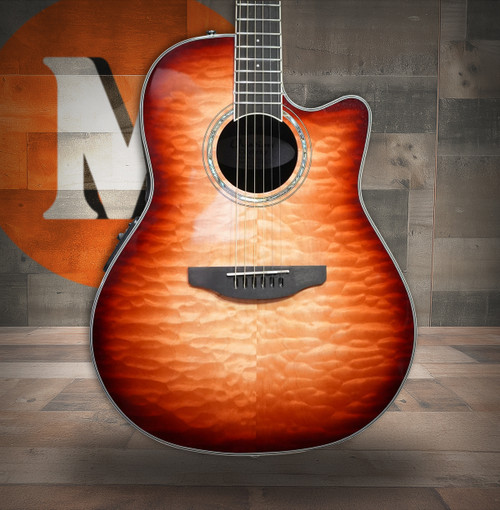 Used Ovation Celebrity Traditional Plus E-Acoustic Guitar CS24X-7C Cognac Burst Gloss (CS24X-7C-G) | Musician Madness