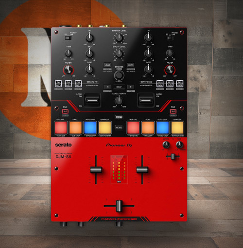 Pioneer DJ DJM-S5 2-channel Mixer for Serato DJ - Red/Black(DJM-S5)