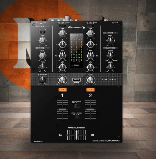 Pioneer DJ DJM-250MK2 2-Channel DJ Mixer - Black (DJM-250MK2) | Musician Madness