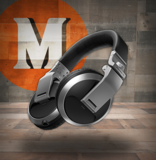 Pioneer DJ Over-Ear DJ Headphones - Silver (HDJ-X5-S)