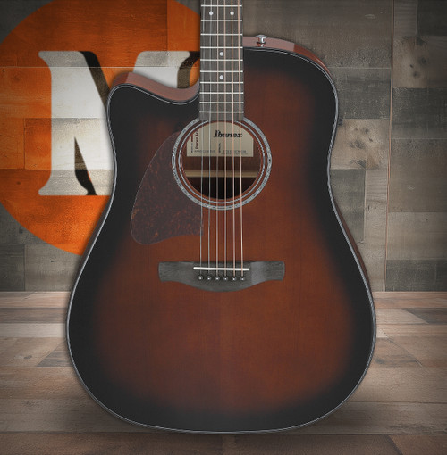 Ibanez AAD51CE Left Handed Acoustic Electric Guitar - Dark Violin Sunburst (AAD51LCEDVS) | Musician Madness