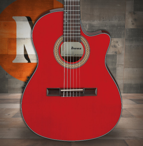 Ibanez GA35TCE Nylon String Acoustic Electric Guitar - Sapphire Red (GA35TCESRR) | Musician Madness