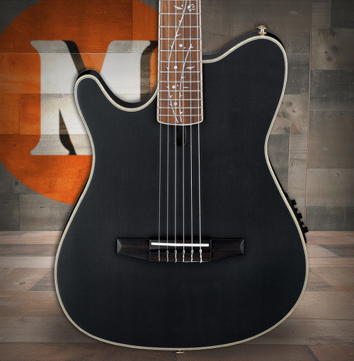Ibanez TOD10N Tim Henson Signature Left Handed Nylon Acoustic Electric Guitar - Black (TOD10NLTKF) | Musician Madness