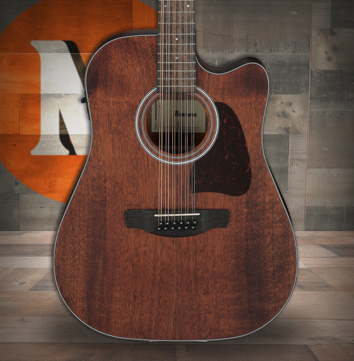 Ibanez AW5412CE 12-String Acoustic Electric Guitar - Open Pore Natural (AW5412CEOPN) | Musician Madness