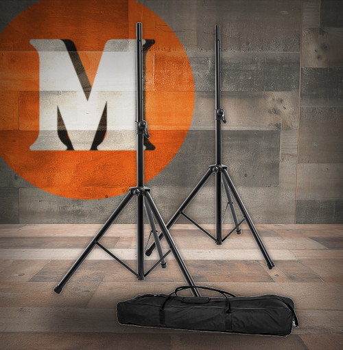 Nomad Speaker Stand Package Two 8033 Stands w/ Carry Bag (NSS-8033PK) | Musician Madness
