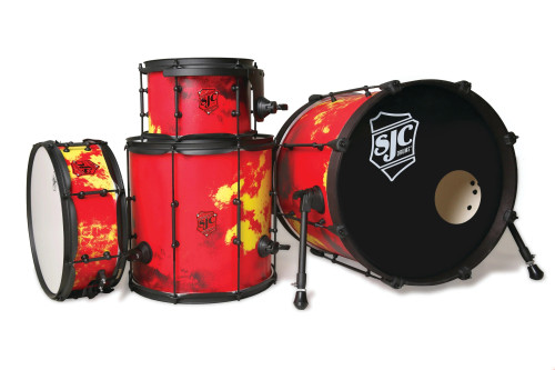 SJC Josh Dun The Ned 4-Piece Kit with Snare (JDNK422PTIWBA) | Musician Madness