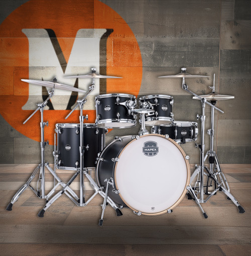 Mapex Mars Maple Rock Shell Pack - Matte Black (MM529SFKD) | Musician Madness