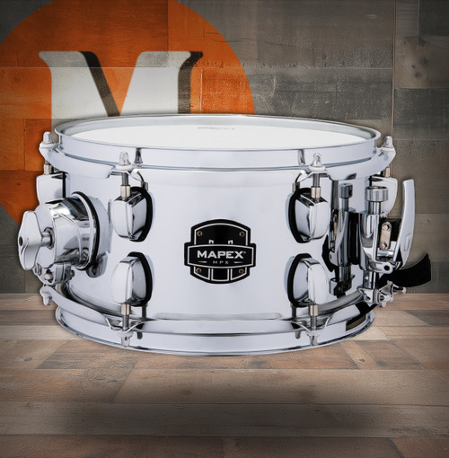 Mapex Mpx 10  In. x5.5 In. Steel Shell Side Snare Drum Steel (MPNST0551CN) | Musician Madness