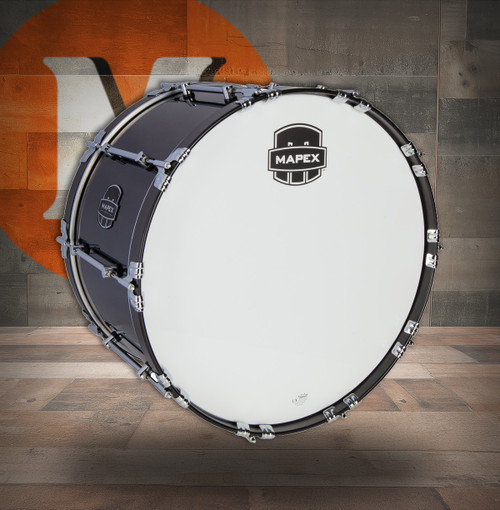 Mapex 24  In. Quantum Mark II Bass Drum Gloss Black (QCMB2414-DK-CC) | Musician Madness