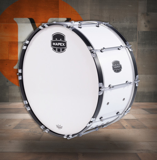 Mapex 30 Inch Quantum Mark II Bass Drum Gloss White (QCMB3014-SW-CC)