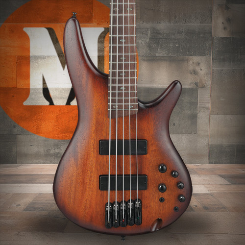 Ibanez SR Standard 5str Electric Bass - Mahogany Brown Burst Low Gloss (SR505AMHL)|Musician Madness