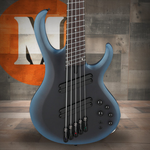 Ibanez BTB Bass Workshop 5 String Electric Bass Multi Scale - Midnight Arctic Ocean Matte (BTB605MSMAM)