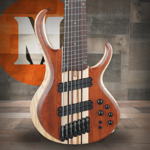Ibanez BTB Bass Workshop 7 String Electric Bass Multi scale - Natural Mocha Low Gloss (BTB7MSNML)