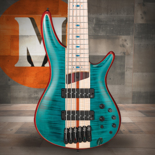 Ibanez SR Premium 6str Electric Bass w/Bag  - Caribbean Green Low Gloss (SR1426BCGL)|Musician Madness