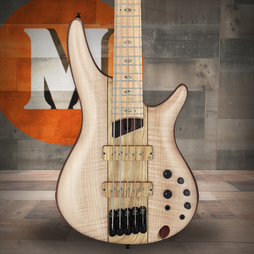 Ibanez SR Premium 5str Electric Bass w/Bag  - Natural Low Gloss (SR5FMDX2NTL)|Musician Madness