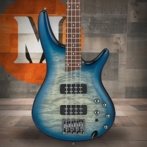 Ibanez SR Standard 4 String Electric Bass - Stained Cosmic Blue Starburst (SR400EQMSCB)