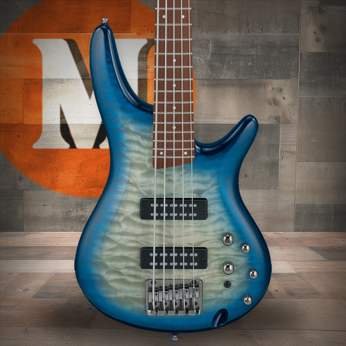 Ibanez SR Standard 5 String Electric Bass - Stained Cosmic Blue Starburst (SR405EQMSCB)
