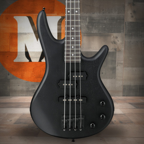 Ibanez Gio SR miKro "Short Scale" 4 String Electric Bass - Weathered Black (GSRM20BWK)