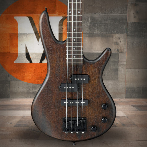 Ibanez Gio SR miKro "Short Scale" 4str Electric Bass - Walnut Flat (GSRM20BWNF)|Musician Madness