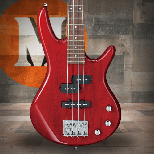 Ibanez Gio SR miKro "Short Scale" 4str Electric Bass - Transparent Red (GSRM20TR)
