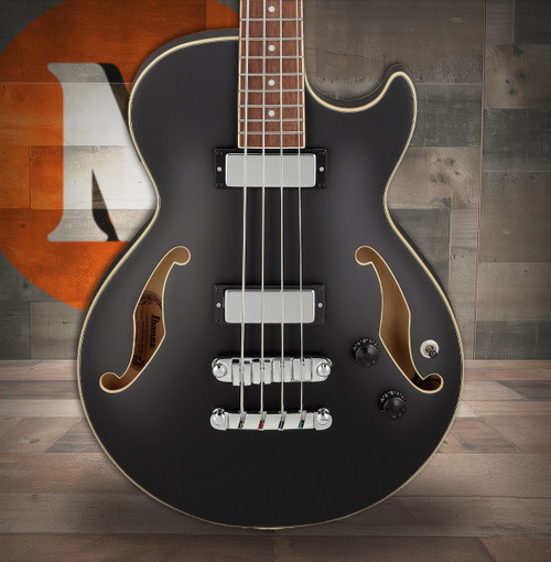 Ibanez AGB200 Semi-hollow Bass Guitar - Black Flat (AGB200BKF)|Musician Madness