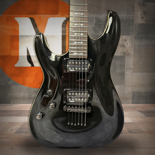 Schecter Omen-6 Left-Handed Electric Guitar - Gloss Black (2063) | Musician Madness
