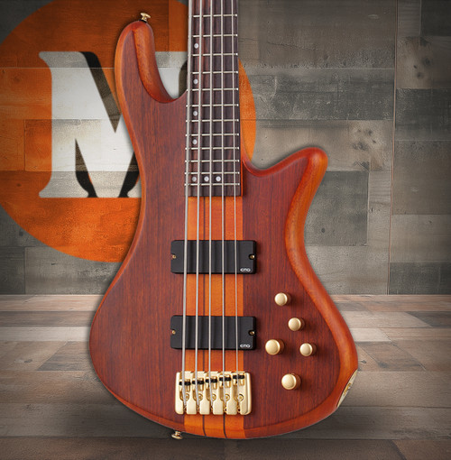 Schecter Stiletto Studio Bass Guitar - Honey Satin (2720) | Musician Madness